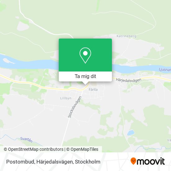 Postombud, Härjedalsvägen karta
