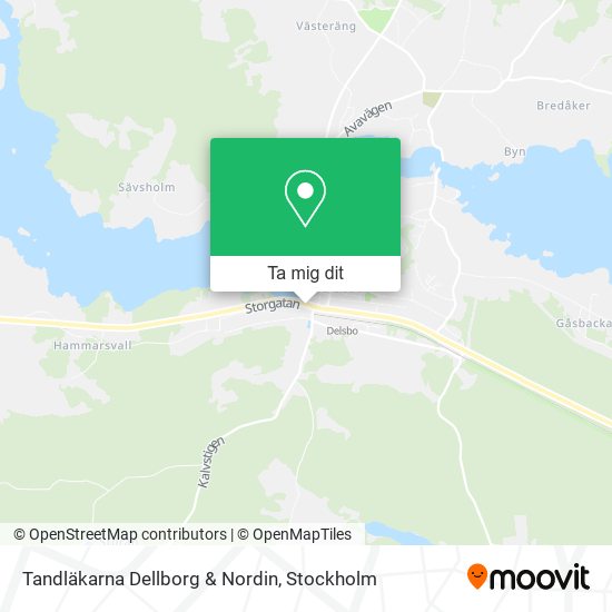 Tandläkarna Dellborg & Nordin karta