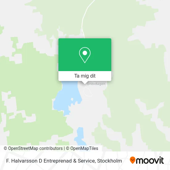 F. Halvarsson D Entreprenad & Service karta