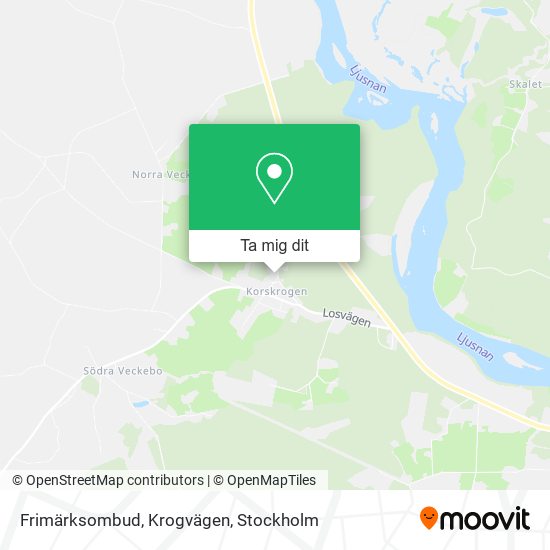 Frimärksombud, Krogvägen karta