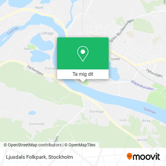 Ljusdals Folkpark karta