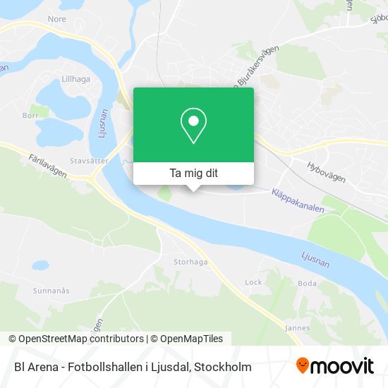 Bl Arena - Fotbollshallen i Ljusdal karta