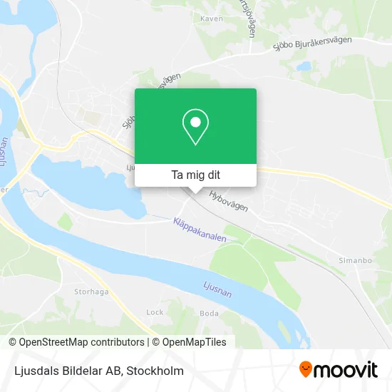 Ljusdals Bildelar AB karta
