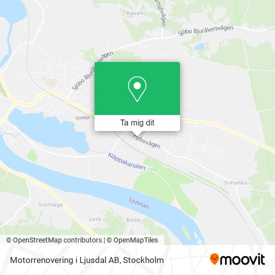 Motorrenovering i Ljusdal AB karta