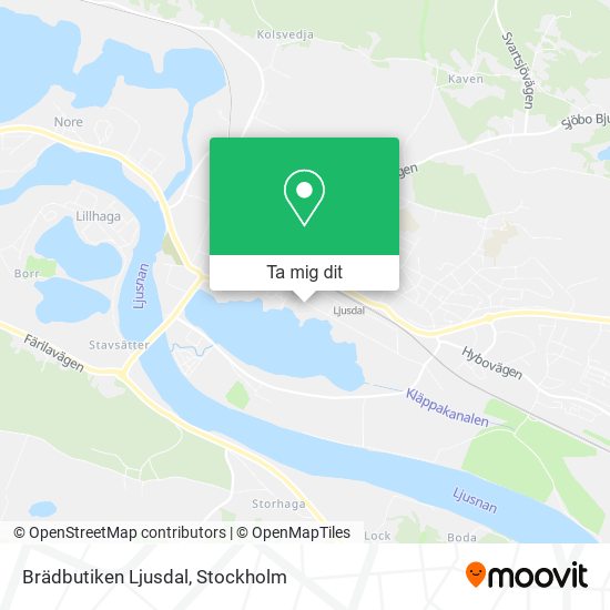 Brädbutiken Ljusdal karta