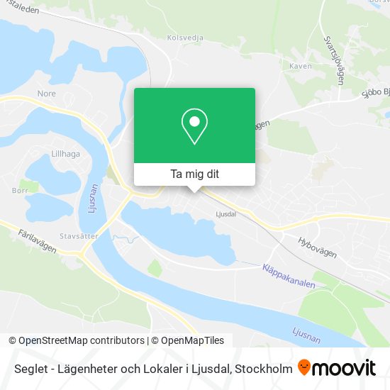 Seglet - Lägenheter och Lokaler i Ljusdal karta