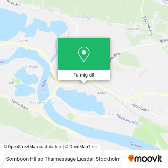 Somboon Hälso Thaimassage Ljusdal karta