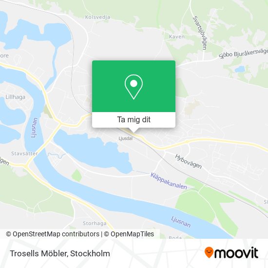 Trosells Möbler karta