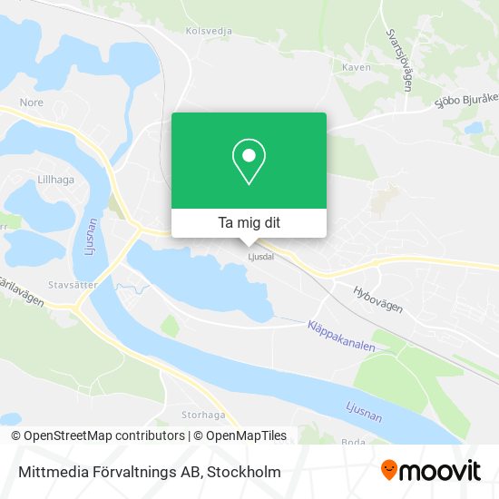 Mittmedia Förvaltnings AB karta