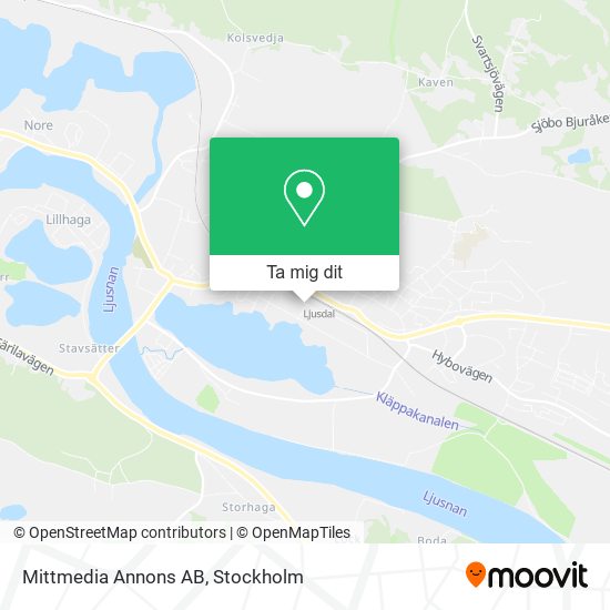 Mittmedia Annons AB karta