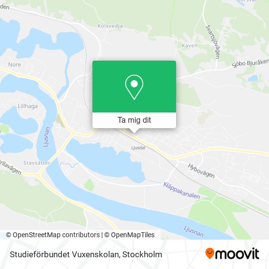 Studieförbundet Vuxenskolan karta