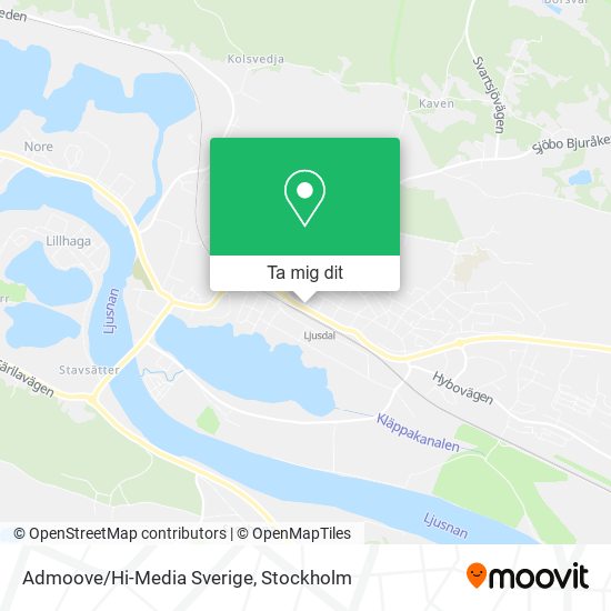 Admoove/Hi-Media Sverige karta
