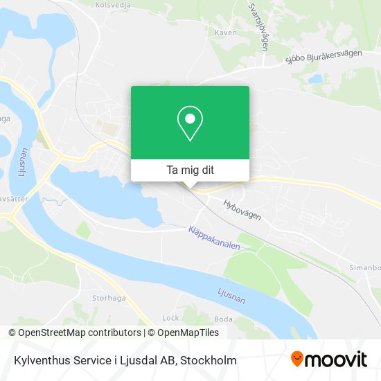 Kylventhus Service i Ljusdal AB karta