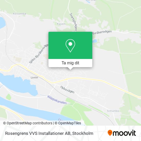 Rosengrens VVS Installationer AB karta