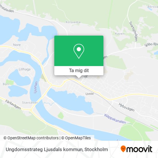 Ungdomsstrateg Ljusdals kommun karta