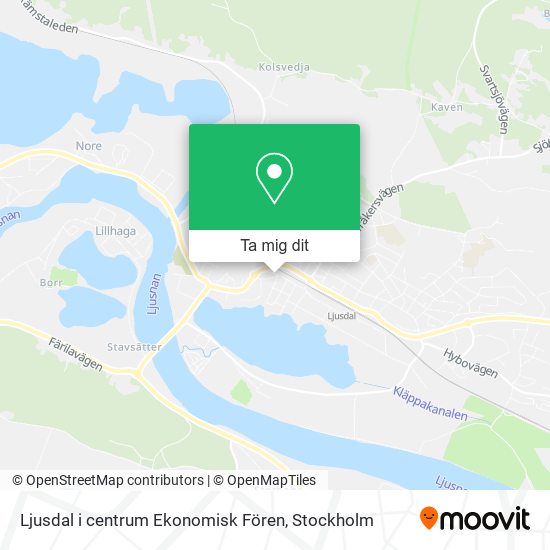 Ljusdal i centrum Ekonomisk Fören karta