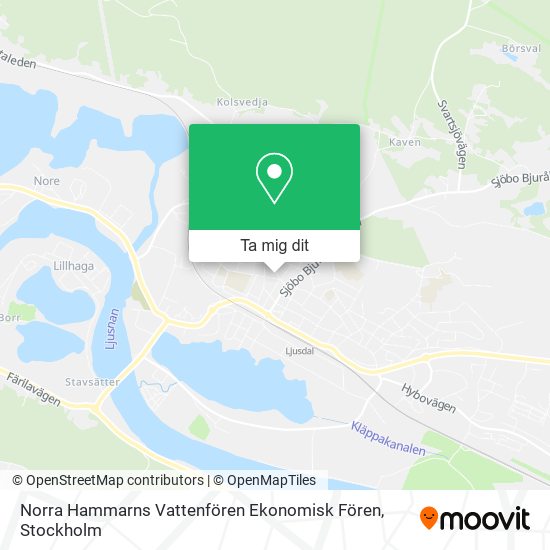 Norra Hammarns Vattenfören Ekonomisk Fören karta