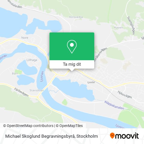 Michael Skoglund Begravningsbyrå karta
