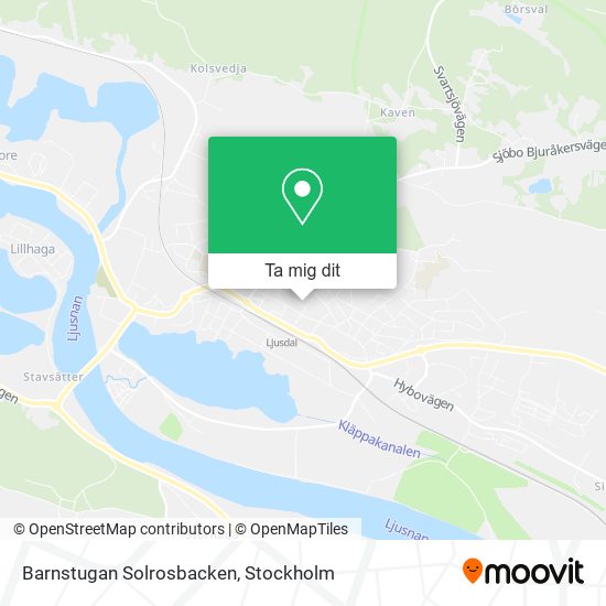 Barnstugan Solrosbacken karta