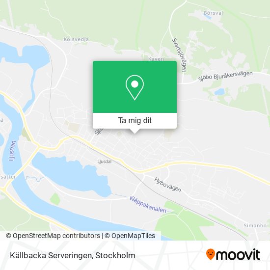 Källbacka Serveringen karta