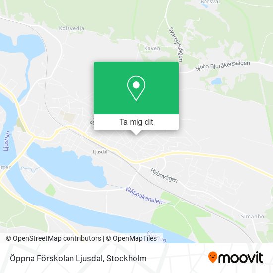 Öppna Förskolan Ljusdal karta