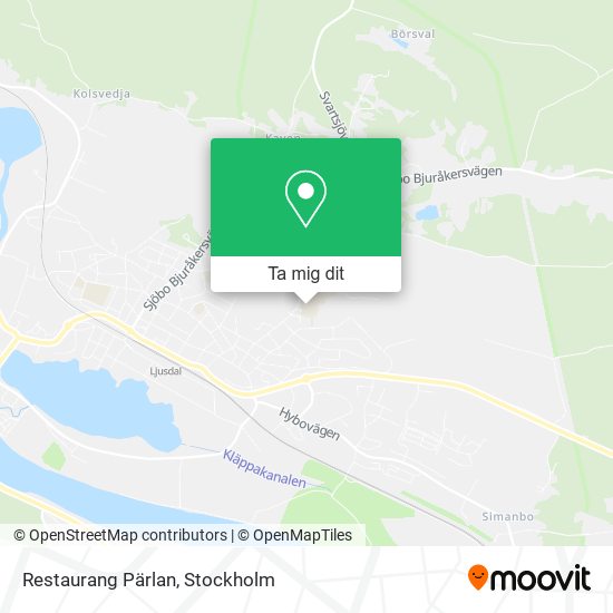 Restaurang Pärlan karta