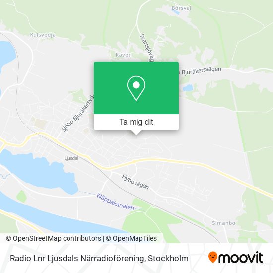 Radio Lnr Ljusdals Närradioförening karta