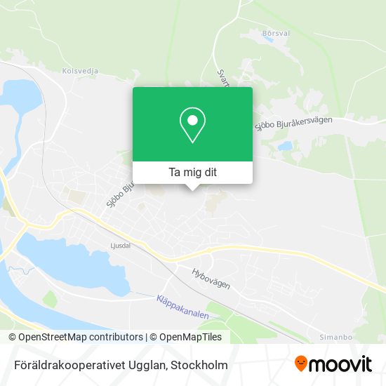 Föräldrakooperativet Ugglan karta