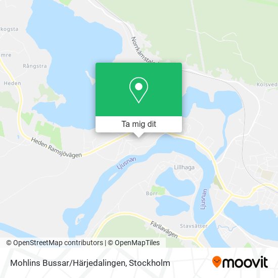 Mohlins Bussar/Härjedalingen karta