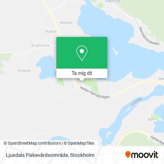 Ljusdals Fiskevårdsområde karta