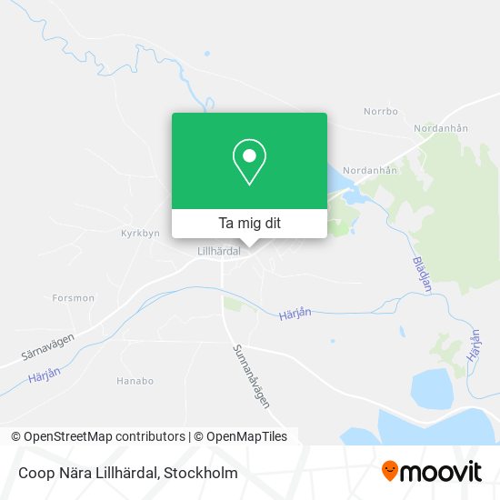 Coop Nära Lillhärdal karta