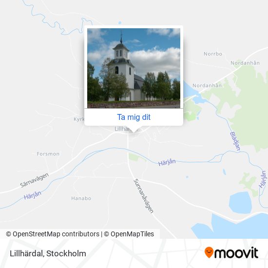 Lillhärdal karta