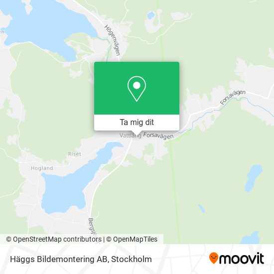 Häggs Bildemontering AB karta