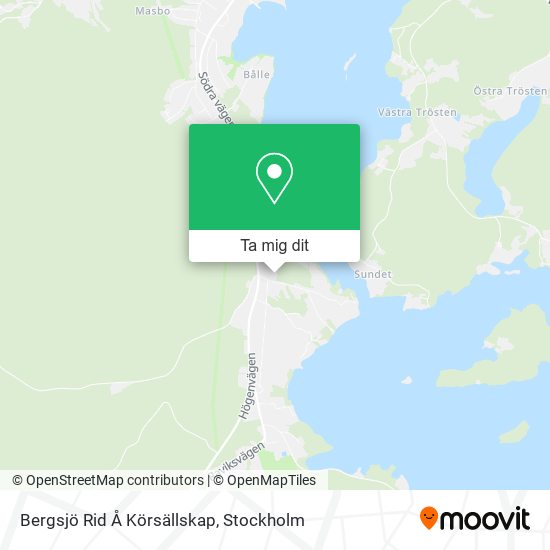 Bergsjö Rid Å Körsällskap karta