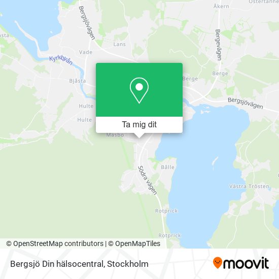 Bergsjö Din hälsocentral karta