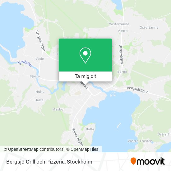 Bergsjö Grill och Pizzeria karta