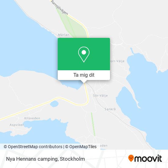 Nya Hennans camping karta