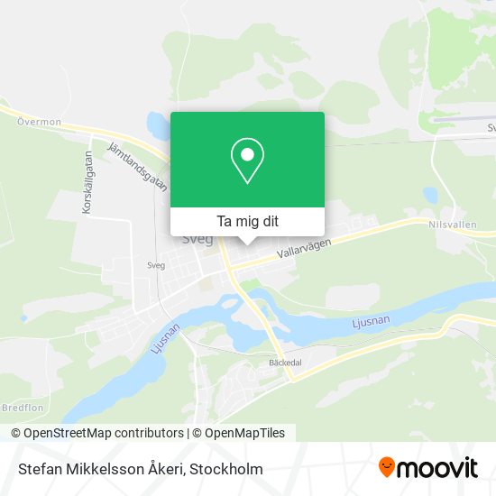 Stefan Mikkelsson Åkeri karta