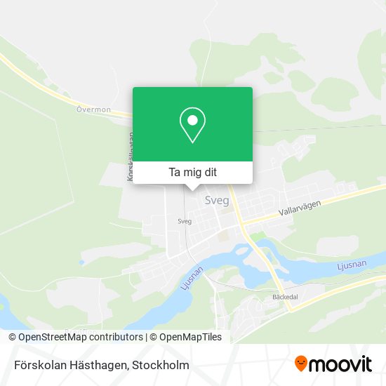 Förskolan Hästhagen karta