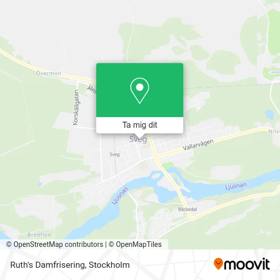 Ruth's Damfrisering karta