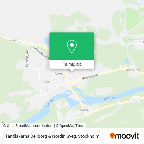 Tandläkarna Dellborg & Nordin Sveg karta