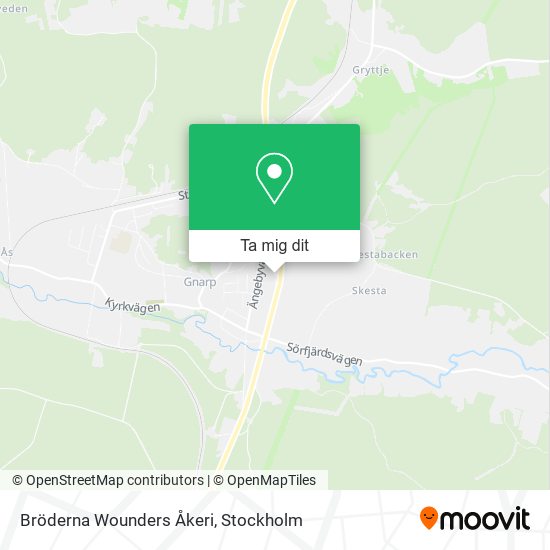 Bröderna Wounders Åkeri karta