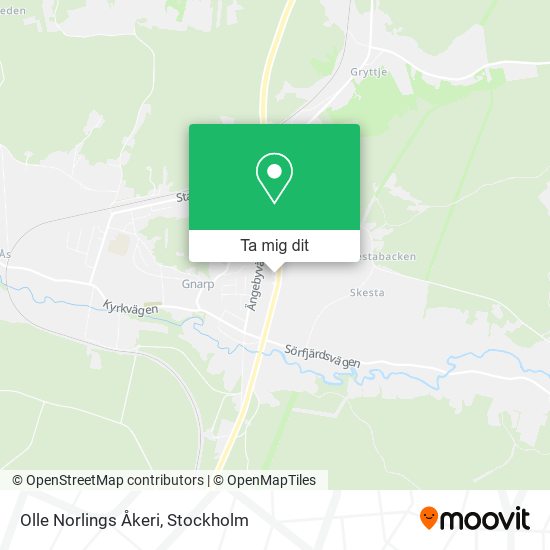 Olle Norlings Åkeri karta