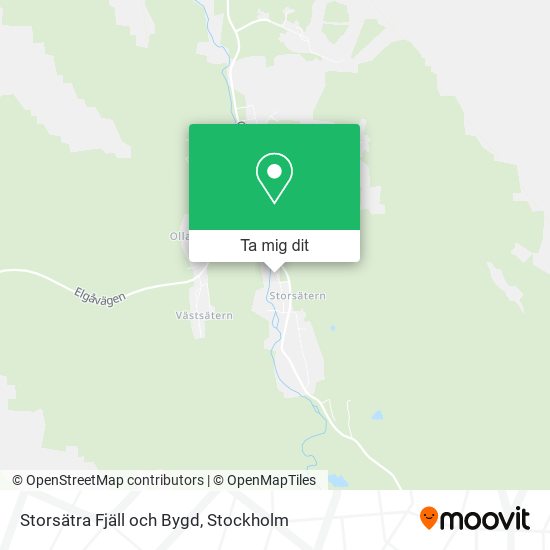 Storsätra Fjäll och Bygd karta