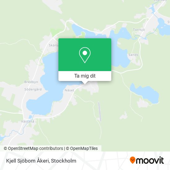 Kjell Sjöbom Åkeri karta
