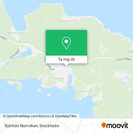 Björkön Norrviken karta
