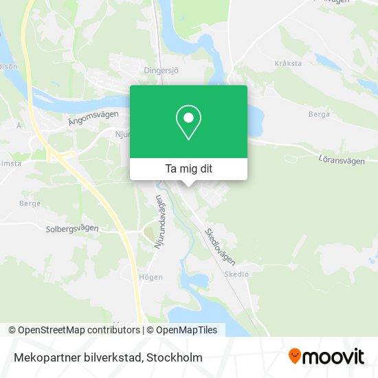 Mekopartner bilverkstad karta