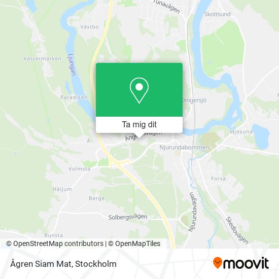 Ågren Siam Mat karta