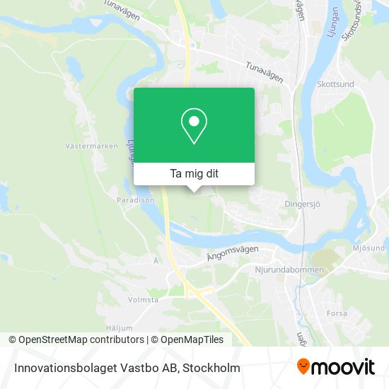 Innovationsbolaget Vastbo AB karta