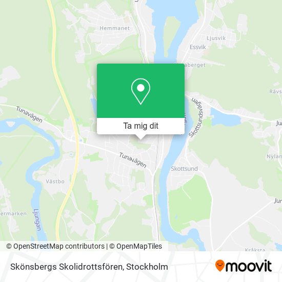 Skönsbergs Skolidrottsfören karta